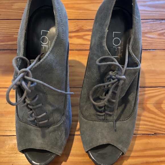 LOFT brand size 6 high heel lace up shoes - Picture 2 of 4